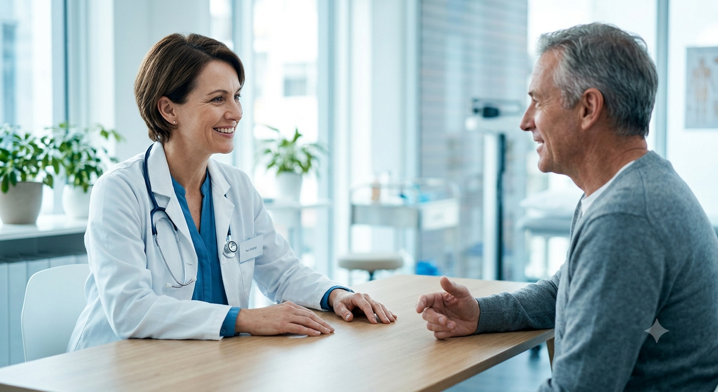 Doctor consulting a patient